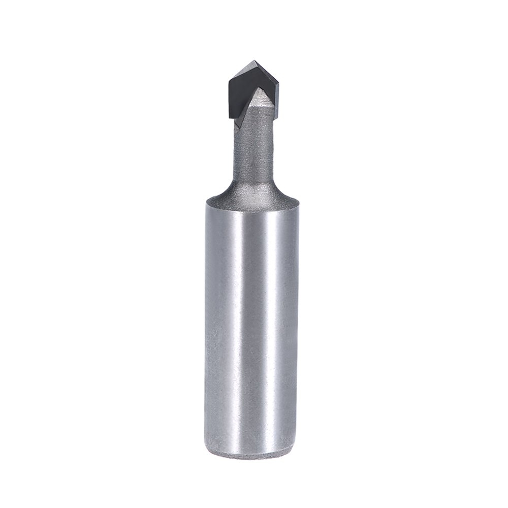 Router Bit 1/2 Shank 1/4 Dia 90 Degrees V Type End Mill for Woodworking