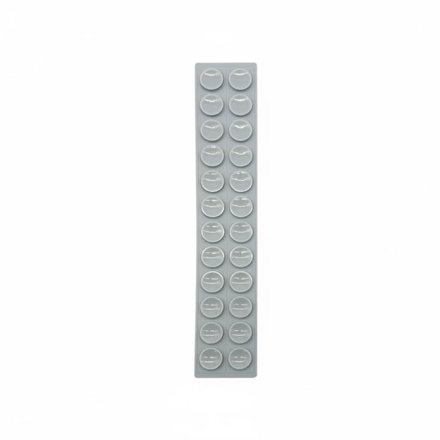 twisto Silicone Suction Cup Strip Reusable Sewable Hold Strip Flexible Fastening Hardware for Crafters