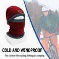 thumbnail image 4 of 2 uds gorro de punto cálido de invierno bufanda gorros de terciopelo para exteriores (rojo vino) Likrtyny Deportes al aire libre Salida diaria Juego de fiesta, 4 of 8