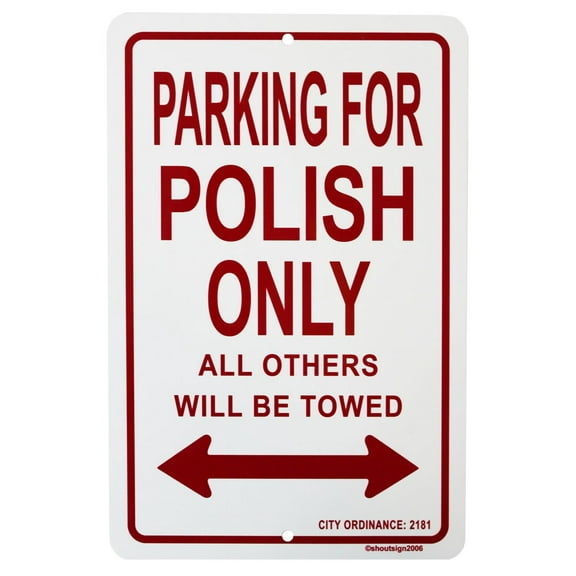 Poland Parking Sign