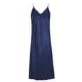 thumbnail image 1 of Camisón de mujer, vestido de dormir, camisones de cuello en V para mujer, ropa de dormir sexy sin mangas, 1 of 5