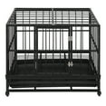 thumbnail image 3 of Cage pour Chien Robuste 36,5” en Métal avec Plateau Noir, 3 of 9