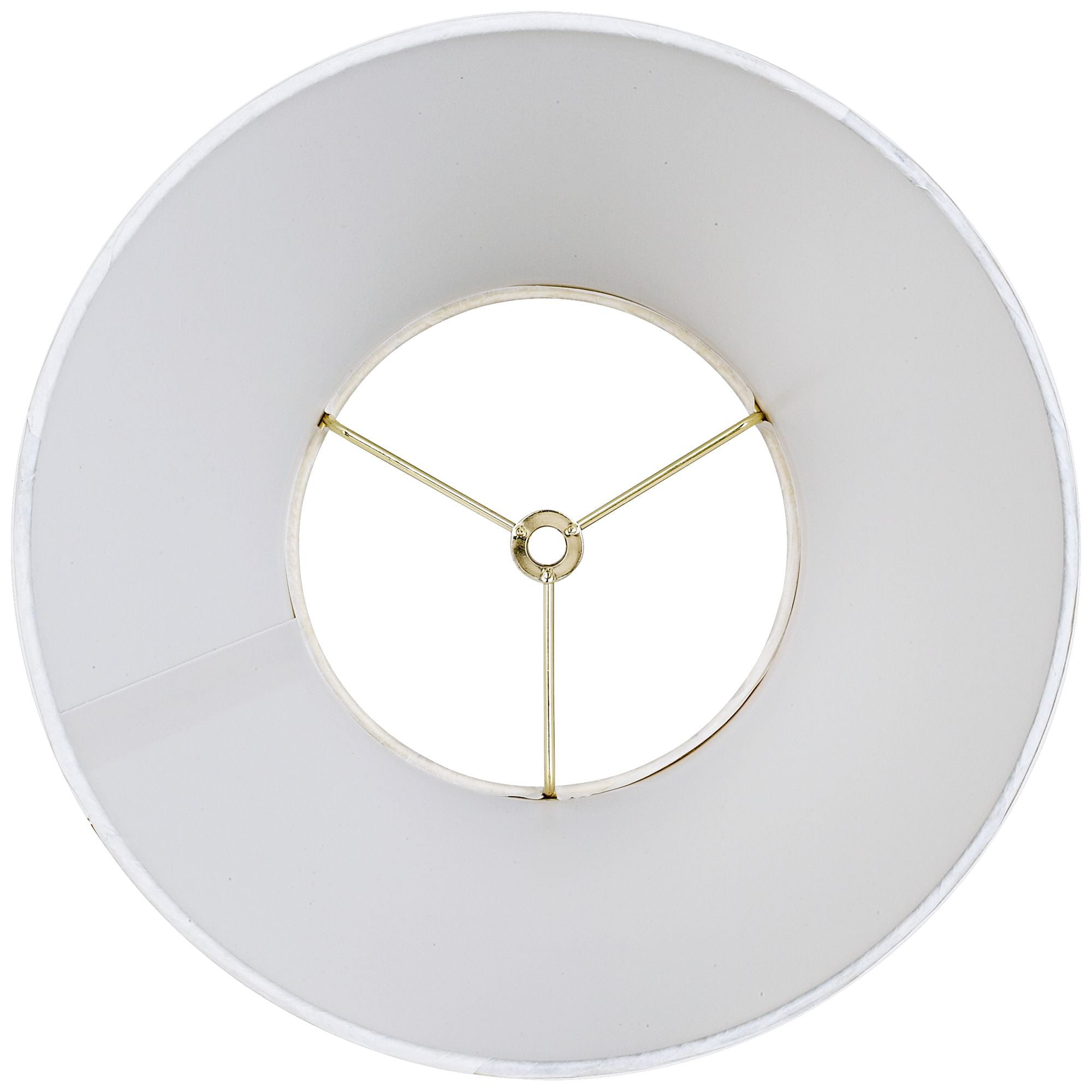 Springcrest Set of 2 Empire Lamp Shades Off-White Small 6" Top x 11" Bottom x 8.5 Slant Spider Replacement Harp and Finial Fitting