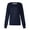 #07Dark Blue, variant on Multi‑Color Women Terylene Twill Scrub Jacket Long Sleeve Button‑Up Nurse Cardigan for Hospital Salon Brown M