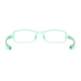 thumbnail image 4 of Adjustable Lens Angle Plastic Rectangular Reading Glasses Green +1.00, 4 of 4