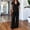 Black, variant on Caywon Womens 2 Piece V-Neck Flutter Sleeve Top Wide Leg Pants Set Elastic Waist Loungewear Breathable Wrinkle-Free Casual Loose Fit Conjunto de Ropa para Mujer