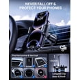 thumbnail image 3 of GUANDA Universal Car Phone Holder for Air Vent, Secure Hook Clip with 360° Adjustable Mount, Compatible with iPhone, Samsung and Android Phones, 3 of 8