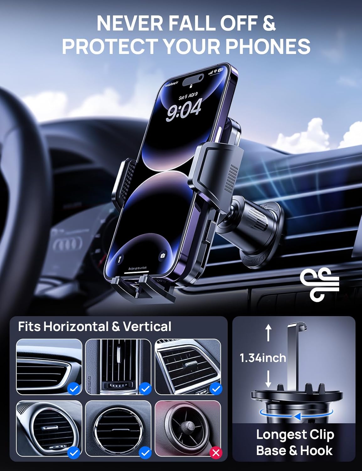 GUANDA Universal Car Air Vent Phone Holder Mount photo 2