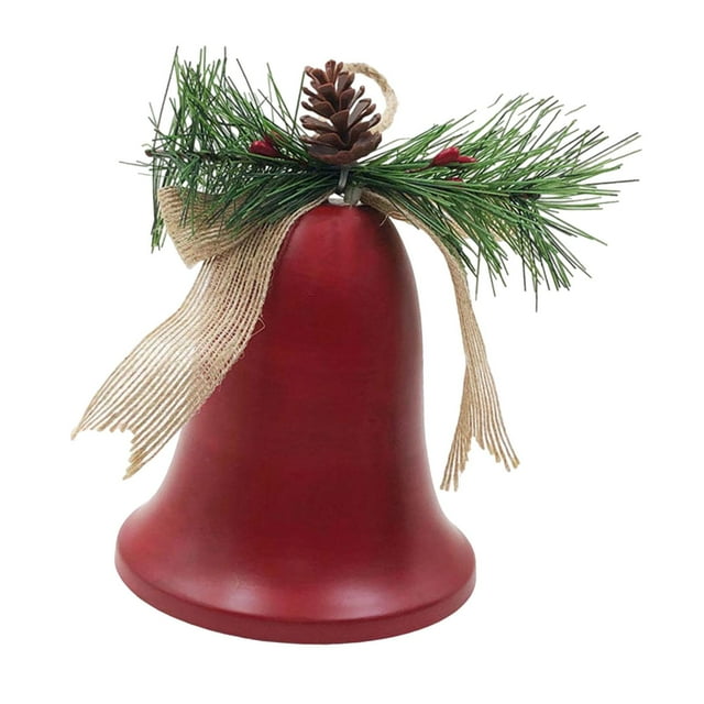 Adorno colgante de campana de Navidad, decoración navideña, colgante para de Navidad, decoración para el hogar, cumpleaños, bodas, vacaciones, Rojo pequeño