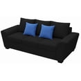 thumbnail image 4 of Sala Modular 3-2 El Bazar Store Islandia Lino nacional Negro Sofá Love seat, 4 of 5