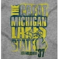 thumbnail image 2 of Michigan Pride Retro Distressed Logo Unisex Plus Fleece Graphic Hoodie Brisco Brands 2X, 2 of 5