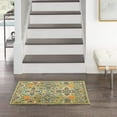 thumbnail image 6 of 2' X 3' Green Floral Power Loom Area Rug, 6 of 11