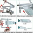 thumbnail image 4 of Gkeoshab Shower nozzle Metal Toothpaste Squeezer Multifunctional Roller Toothpaste Paint Tube Color Dye Dispenser For Cosmetics Empty Paint Tube Wringer Tool For Cosmetics Paint Tube Dye Hand, 4 of 8