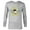 Athletic Heather, variant on Mickey Mouse Sunny Smiles Summer - Long Sleeve T-Shirt for Men - Customized-White