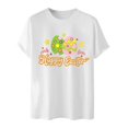 thumbnail image 4 of Camisa Casual de Cuello de la Tripulación de la Impresión de Pascua de Manga Corta de Verano Top Ligero de Poliéster para los Hombres, Camiseta de Manga Corta para el Uso Diario de Primavera Verano, 4 of 9