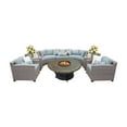 thumbnail image 2 of TK Classics Florence Wicker Sectional Patio Set with Charleston Fire Pit, 2 of 2