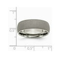 thumbnail image 2 of Bague de Mariage pour Hommes en Titane avec Finition Pierre 7mm, 2 of 5