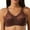 Coffee, variant on LAST CLANCE SALE! Women's Sexy Bra Semi Sheer Embroidered Lace Demi Bra Unpadded Underwire Unlined See Through Bra, Coffee, 80C/36C