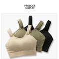 thumbnail image 5 of HAPIMO Women High Support Sports Bra Adjustable Straps U Neckline Moisture Wicking Fabric For Workout And Training Green XXXXXL, 5 of 6