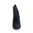 thumbnail image 4 of Schutz Bota Salto Alto Black Nubuck Suede Round Toe Thick Heel Dress Ankle Boot, 4 of 5