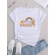 thumbnail image 2 of Graphic Print Crew Neck T-Shirt, Casual Short Sleeve T-Shirt For Spring & Summer, Women's Clothing, 2 of 6