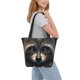 thumbnail image 2 of Fotbe Tribal Style Raccoon Bolsa de Playa con Estampado, Bolsa de Hombro, Bolsa de Mano Espaciosa, Bolsa de Viaje Ligera, Bolsa de Compras Versátil, 2 of 6