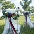 thumbnail image 6 of Outdoor Wedding Venue Atmosphere Layout Decorative Flower Rose Chair Back Flower Chair Decoration Tied Flower, 6 of 18