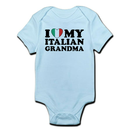 CafePress - I Love My Italian Grandma Infant Bodysuit - Baby Light