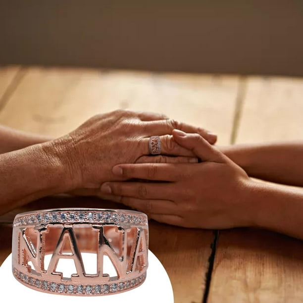 Mega Discount Gold Ring Sets for Women Mother s Day Nana s Grandmother With Diamond Real Gold Rings for Women alloy Akmoler