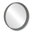 thumbnail image 2 of ITY International - Miroir Mural Rond, Diamètre de 23,6 Pouces, Cadre Gris, 2 of 4
