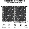 thumbnail image 2 of Blackout Kids Curtains,Halloween White Skulls and Bones Childrens Insulated Curtains Set Of 2,Bedroom Essentials,Toddler Room Decor 42x54in(106x137cm), 2 of 5