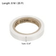 thumbnail image 2 of Uxcell 26Ft Tennis Racket Badminton Racquet Grip Finishing Tapes, White 8 Pack, 2 of 6