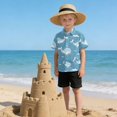 thumbnail image 6 of Dailycode Small Short Sleeve Button Down Shirts Swimming Whales Casual Shirt 3-10 Years, 6 of 9