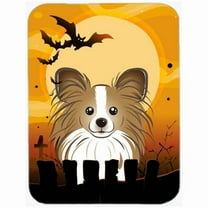 Caroline's Treasures Halloween Papillon Glass Cutting Board Large