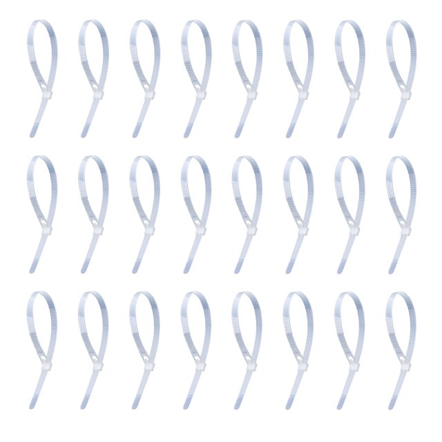 Shisuyan Cravates Détachables Blanches 100 Pcs 11.8x0.28 Po