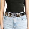 thumbnail image 5 of Buckle-Down Belt, Seatbelt Buckle Belt, Tiger Eyes, 34 to 52 Inches, 5 of 8