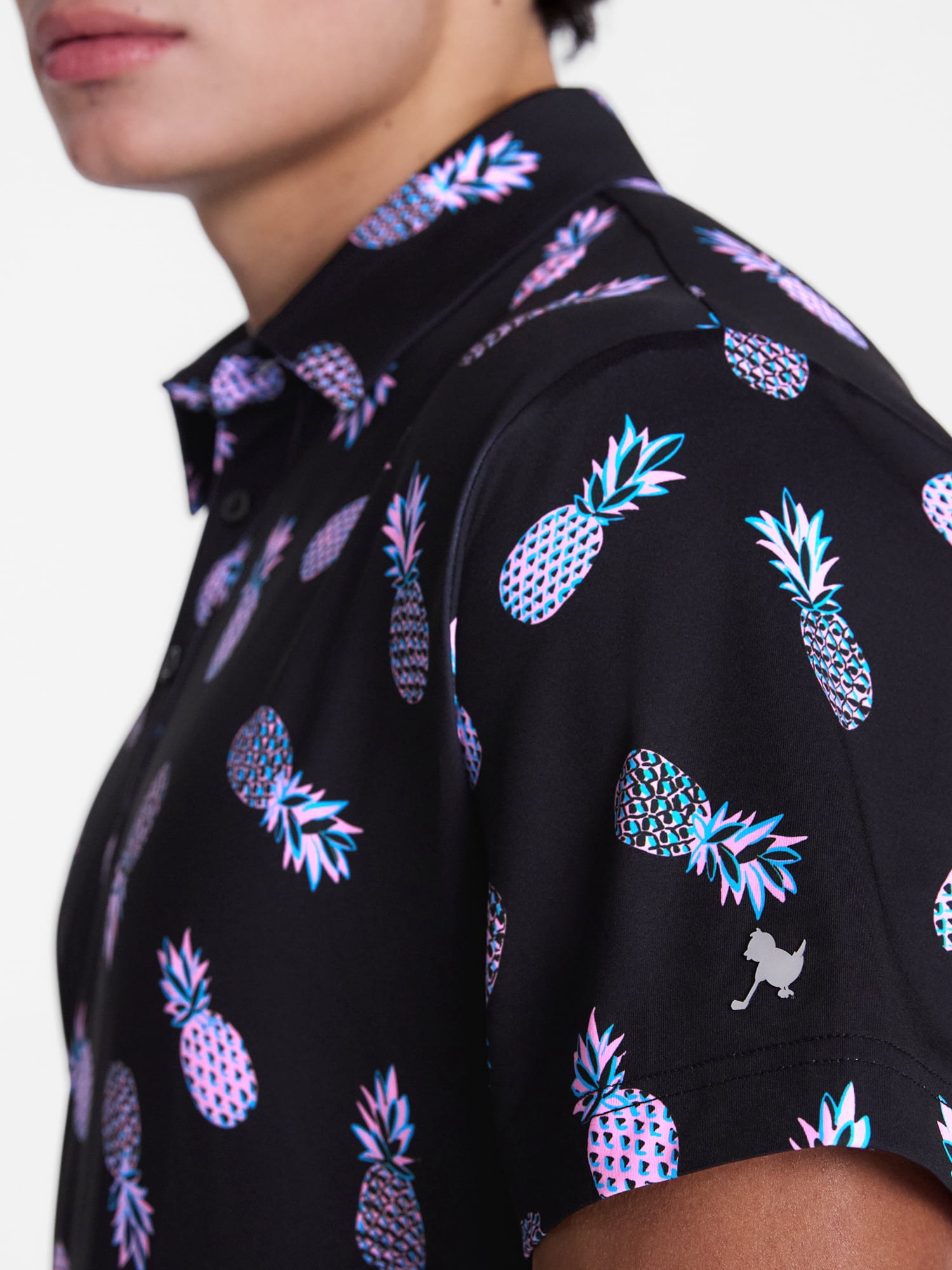 Birdie Bound Men's and Big Men's Tropical Golf Polo Shirt, Sizes XS-4XLT