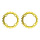 thumbnail image 4 of Sonducket Juego de bielas Disco de Estrecho 32T Bicicletas de montaña Agujero hexagonal Chainset Deportes Ciclismo Piezas de repuesto dorado y 32T 2piezas, 4 of 6