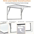 thumbnail image 3 of Garvee Concession Window for Food Truck 48x36 Inch, Aluminum Alloy Food Truck Window with Door Handle, Concession Awning Door Up to 85 Degrees, for BBQ Trailer, Mobile Catering, Glass Not Included, 3 of 6