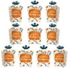 Big Dot of Happiness Happy Thanksgiving - Table Decorations - Fall Harvest Party Fold and Flare Centerpieces - 10 Count