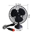 thumbnail image 5 of 4-Inch Car Fan Single Head Strong Wind Energy Saving Dashboard USB Air Cooling Fan for Car-Black, 5 of 8