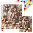 thumbnail image 1 of Kit Botones Con Cuentas Cuadradas 5D DIY Del Arte 45x55cm, 1 of 9