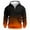 Mens Hoodies & Sweatshirts Orange, variant on Big & Tall Hoodies for Men with Zipper and Pockets Plus Size XS-5X Sweatshirts Fleece Lined Long Sleeve Pullover Gradient Printed Athletic Hoodie Tops