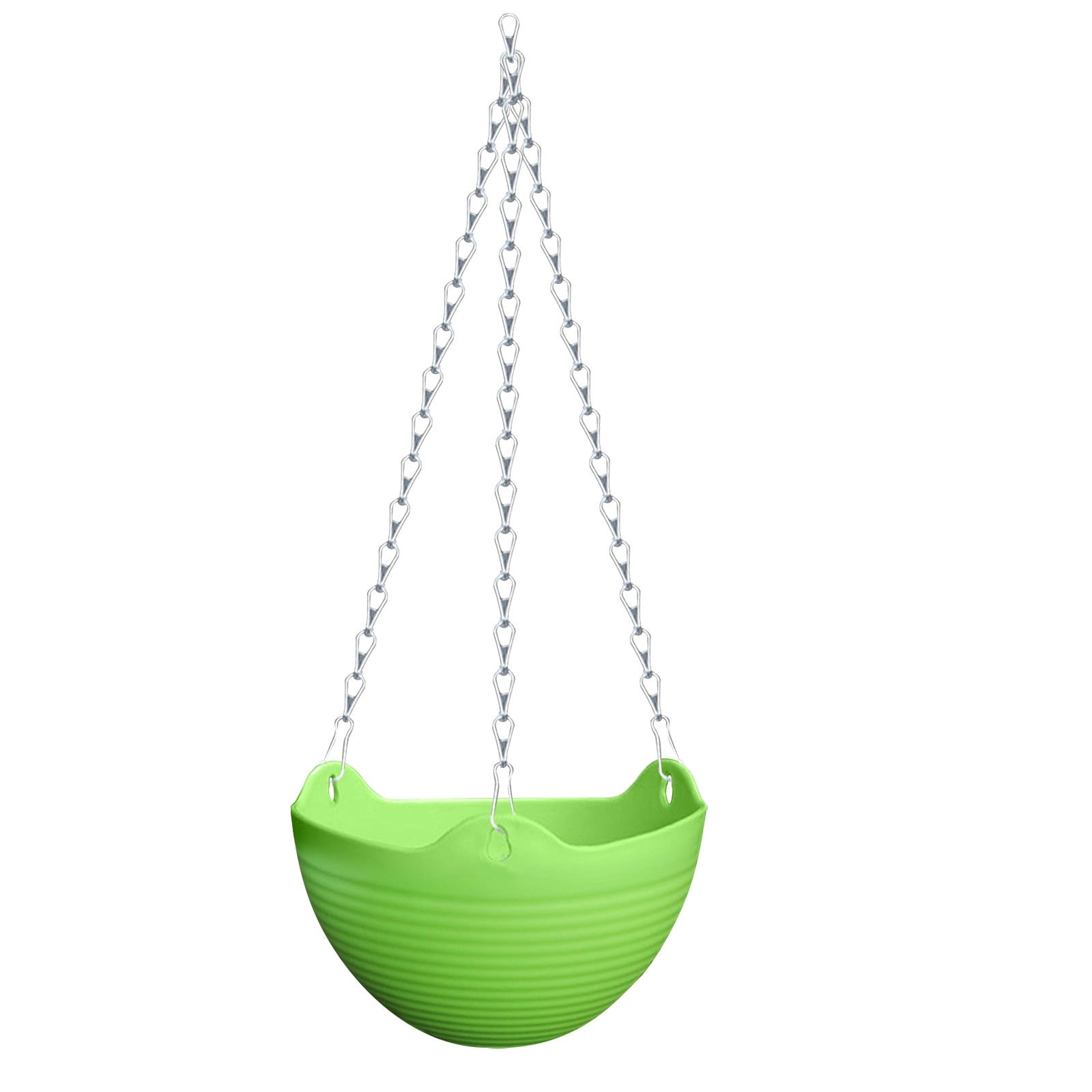 AUDeals Hanging Planters for Indoor Outdoor Plants Hanging Flower Pots with Holes and Chain for Garden Porch Plants Plastic Hanging Baskets for House Plants
