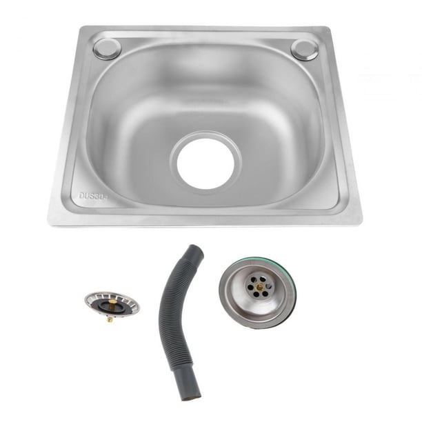 Fregadero de cocina de un solo tazón para empotrar, fregadero para lavar platos, lavabo profundo, accesorios de cocina, lavabo para baños, inodoros
