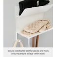 thumbnail image 3 of Yamazaki Home Magnetic Entryway Rack, White, Steel, Magnetic, 3 of 7