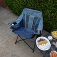 thumbnail image 5 of Kijaro Vented Club Foldable Camping Chairs with Carry Bag, Denim Depths, 5 of 14