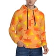 thumbnail image 2 of Kdxio Fall Maple Leaves Print Mens Casual Hooded Collar Drawstring Hoodies Pullover Sweatshirts Casual Long Sleeve Shirts-X-Large, 2 of 7