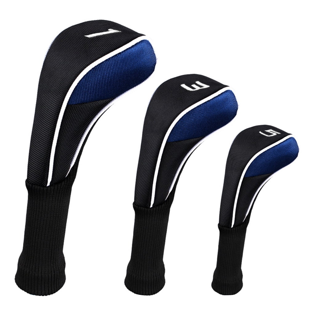 3Pcs/Set Wood Club Head Covers Golf Driver Headcovers Professinal Golf Putter Head Protectors