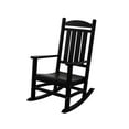 thumbnail image 5 of WestinTrends Malibu HDPE Patio Porch Outdoor Rocking Chair, Black, 5 of 8